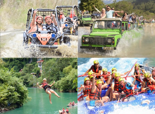 Combo Antalya Rafting, Buggy, Quad & Zipline Tour – Everyday